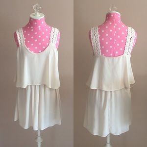 TOBI Cream Double Layer Dress